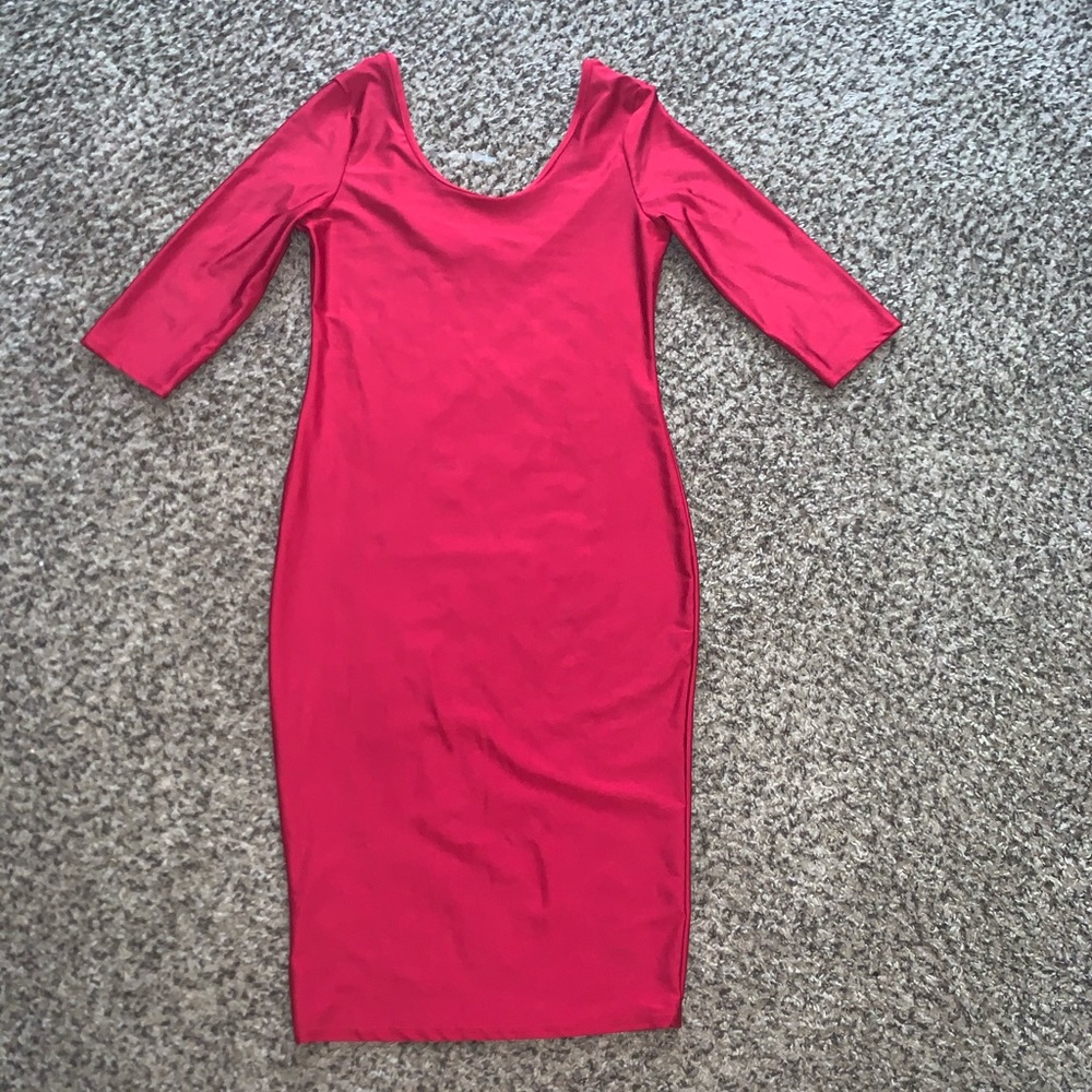 Little Red Fitted Dress
